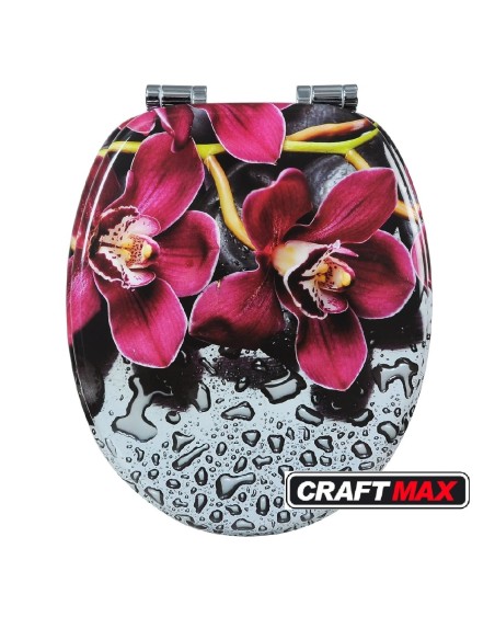 Toilettenbrille-Rote-Orchidee-hochwertige-Qualitaet-Elegantes-Design