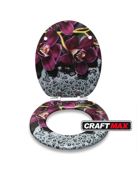 Toilettendeckel-Rote-Orchidee-hochwertige-Qualitaet-Elegantes-Design