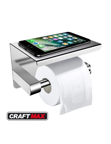 Edelstahl-Toilettenpapierhalter-mit-Handy-Ablage-selbstklebend-ohne-bohren-Klopapierhalter-1