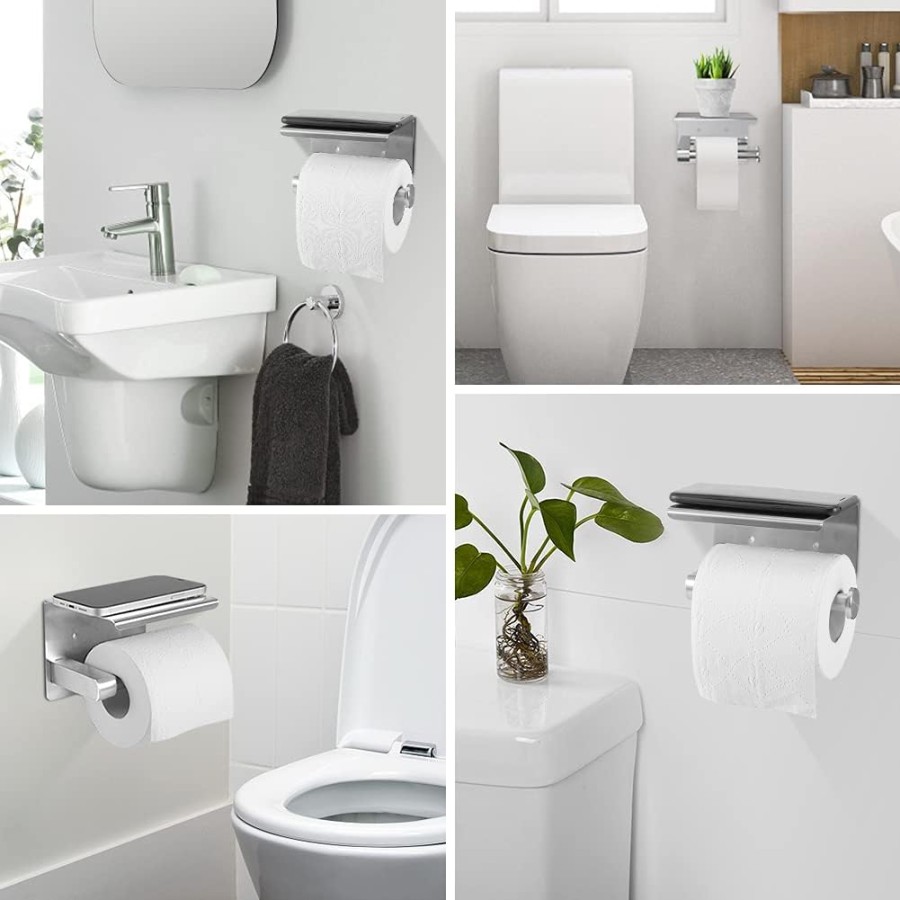 Edelstahl-Toilettenpapierhalter-mit-Handy-Ablage-selbstklebend-ohne-bohren-Klopapierhalter-9