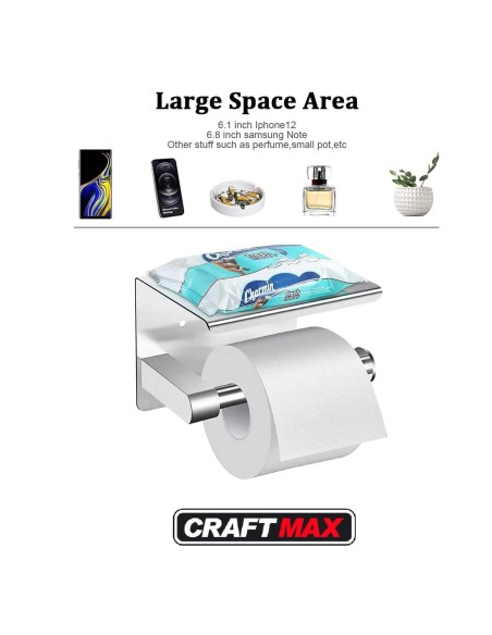 Edelstahl-Toilettenpapierhalter-mit-Handy-Ablage-selbstklebend-ohne-bohren-Klopapierhalter-4