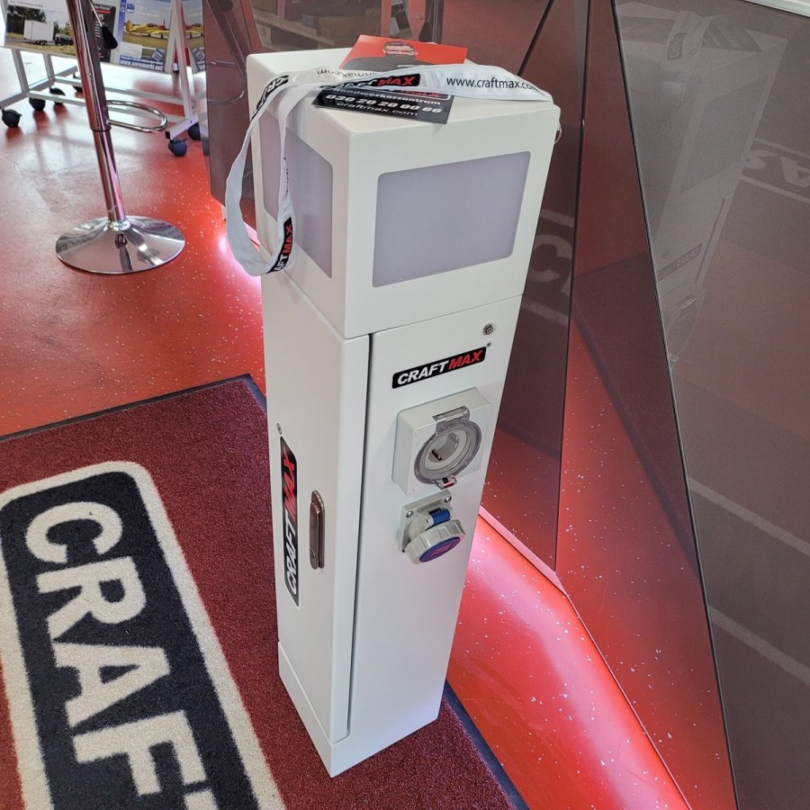 CRAFTMAX-Energiesaeule-mit-4-Steckdosen-220V-16A-Edelstahlgehaeuse-mit-LED-Beleuchtung-Smart-Payment-H-100cm-3