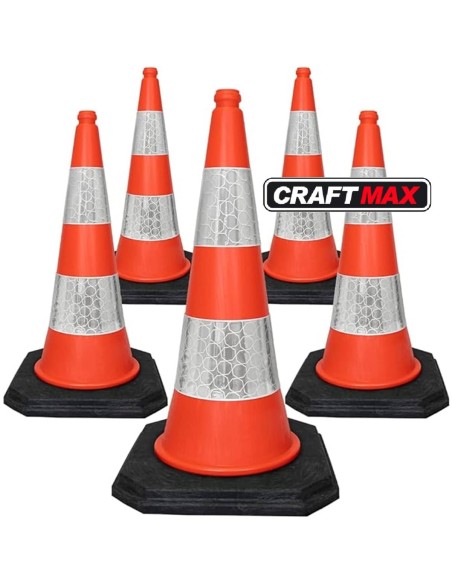 Verkehrsleitkegel-Verkehrshuetchen-Verkehrskegel-75cm-hohe-Pylonen-mit-Reflektor-2
