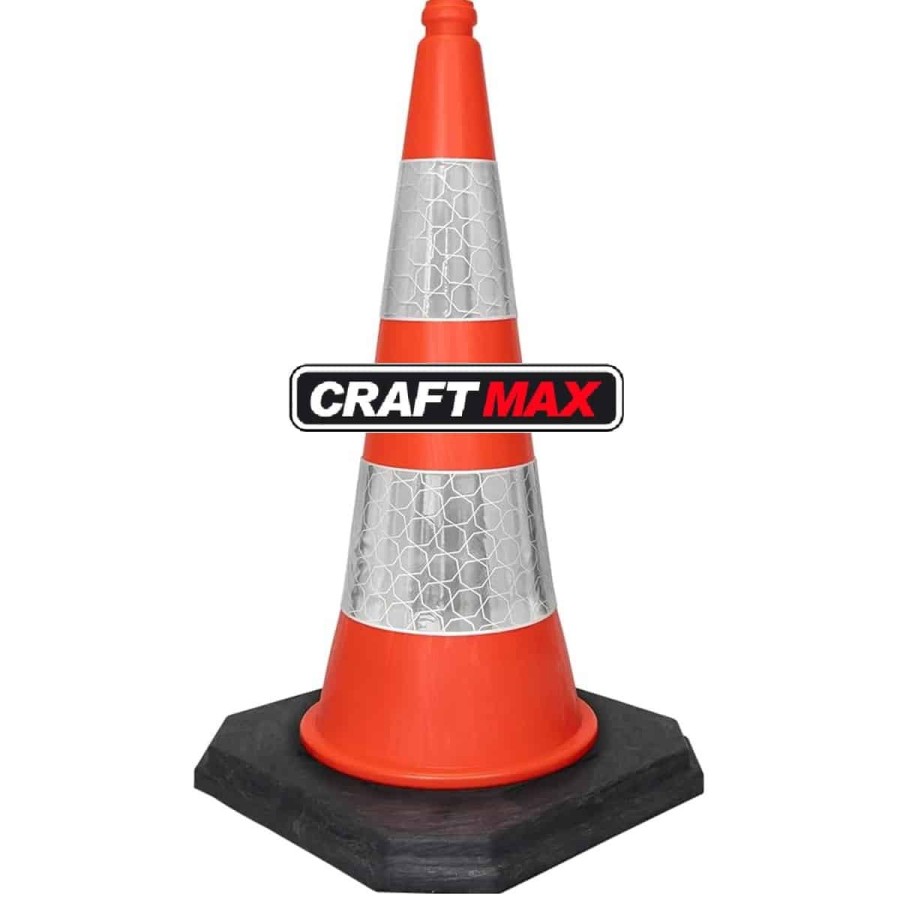 Verkehrsleitkegel-Verkehrshuetchen-Verkehrskegel-75cm-hohe-Pylonen-mit-Reflektor-1