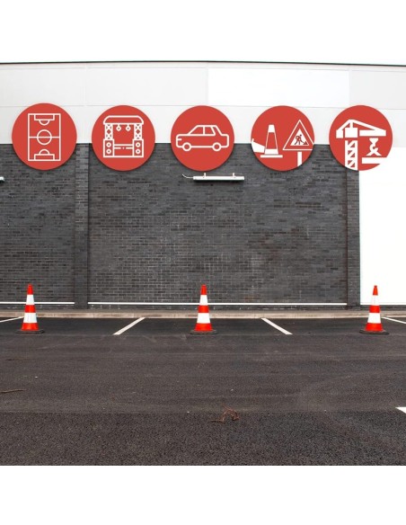 Verkehrsleitkegel-Verkehrshuetchen-Verkehrskegel-75cm-hohe-Pylonen-mit-Reflektor-7