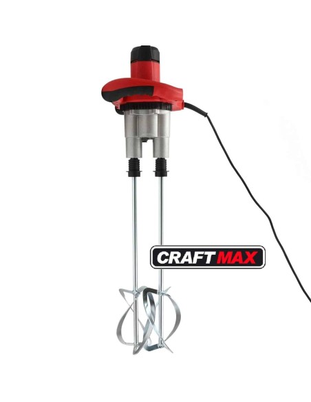CRAFTMAX-Doppelruehrwerk-Mixer-2500Watt-fuer-Beton