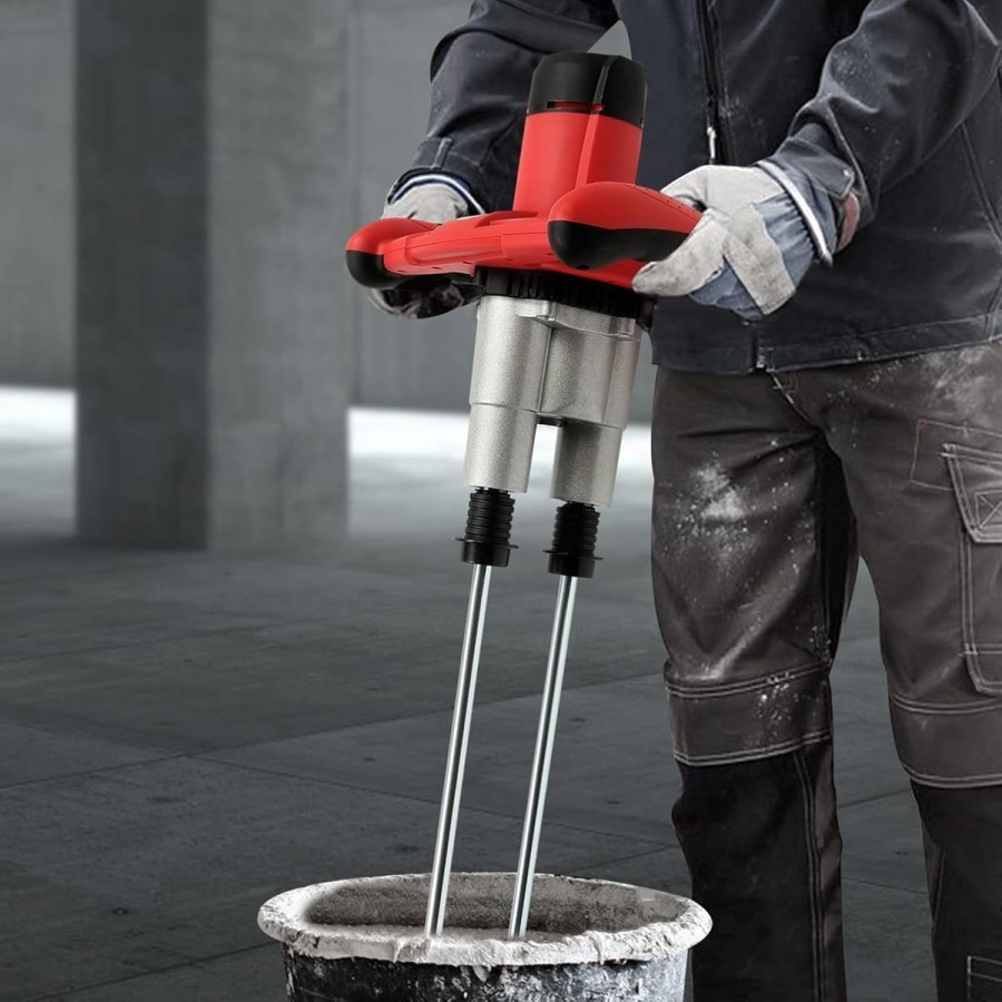 CRAFTMAX-Doppelruehrwerk-Mixer-2500Watt-fuer-Schlamm