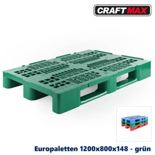 Europalette-Kunststoff-farbig-gruen