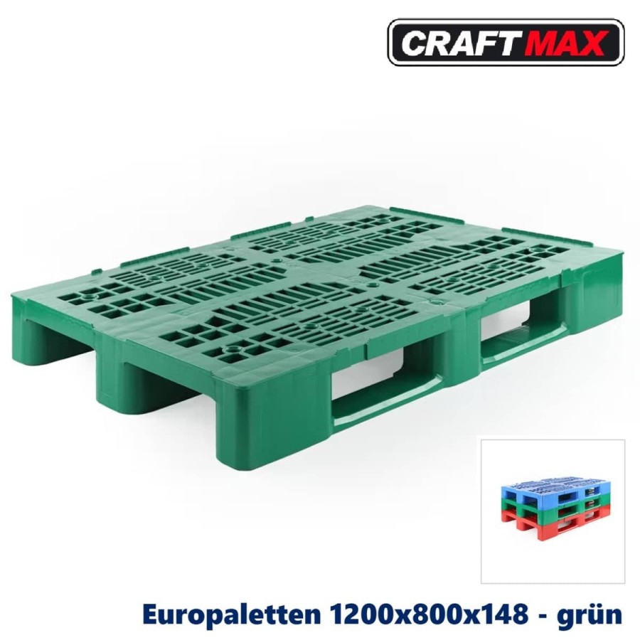 Europalette-Kunststoff-farbig-gruen