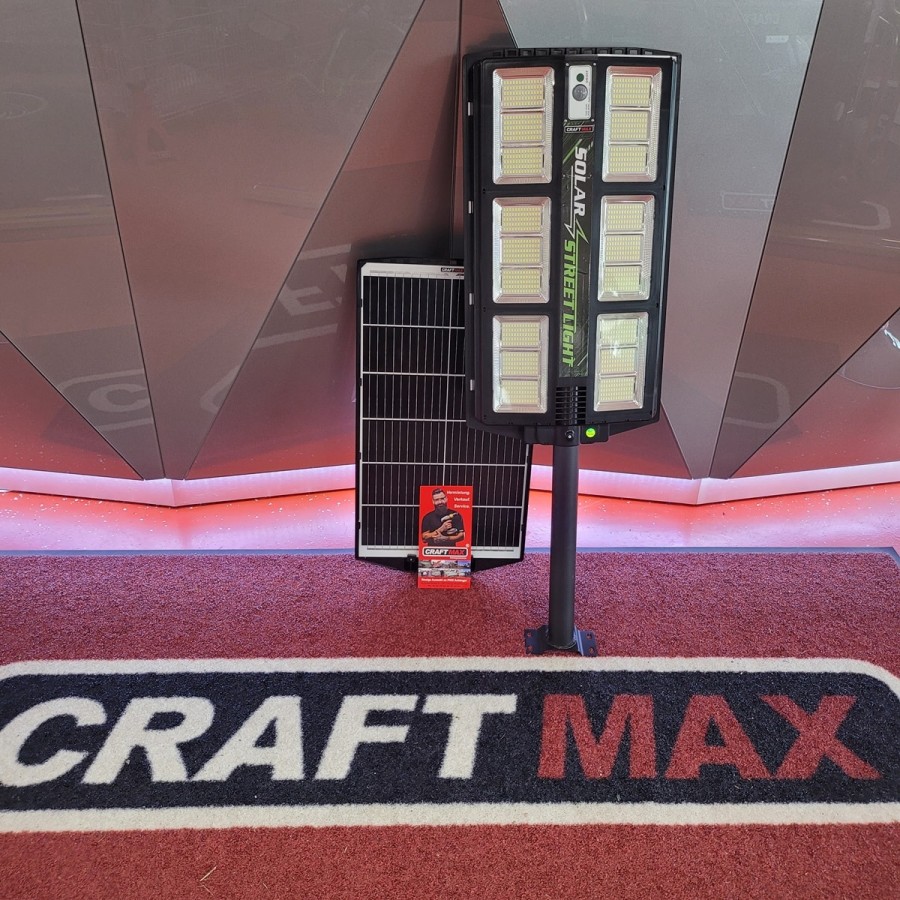 CRAFTMAX-1200W-Solar-Strassenlampe-Flutlicht-6500K-1170-LEDs-Solarlampe-mit-Bewegungsmelder-Fernbedienung-2