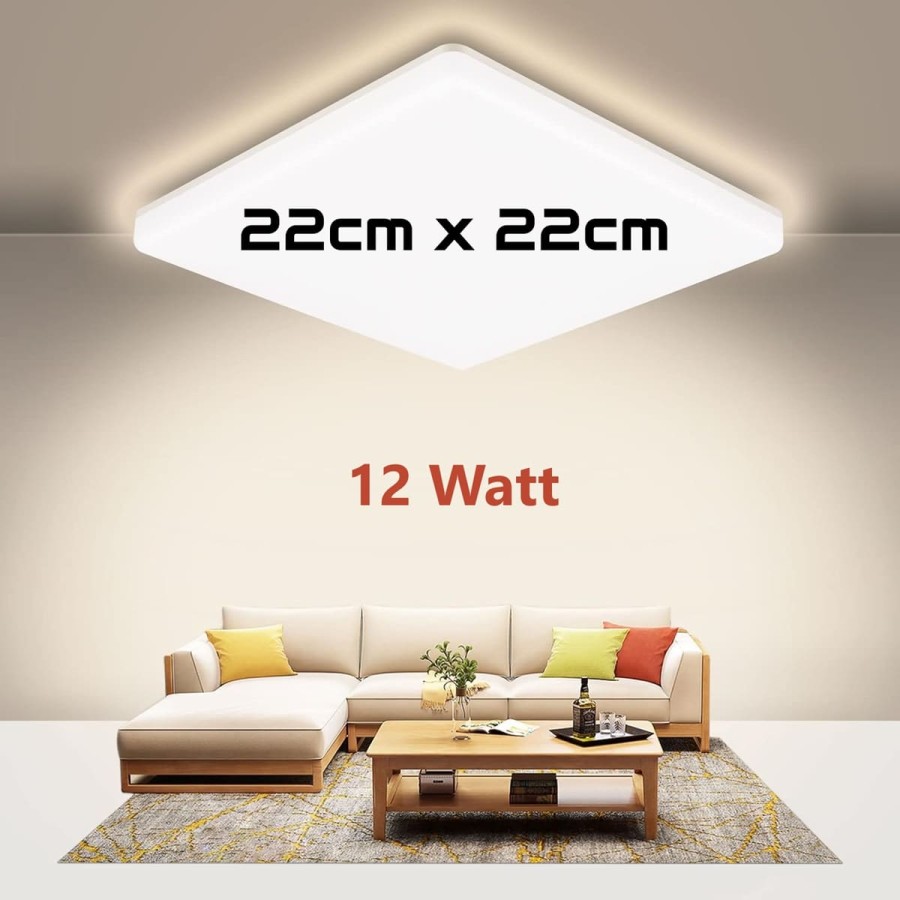 Preiswerte-LED-Deckenleuchte-12-W-24-LEDs-22-cm-x-22-cm
