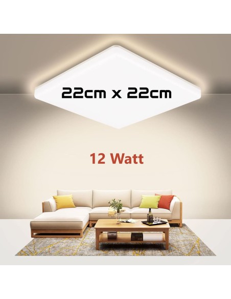 Preiswerte-LED-Deckenleuchte-12-W-24-LEDs-22-cm-x-22-cm