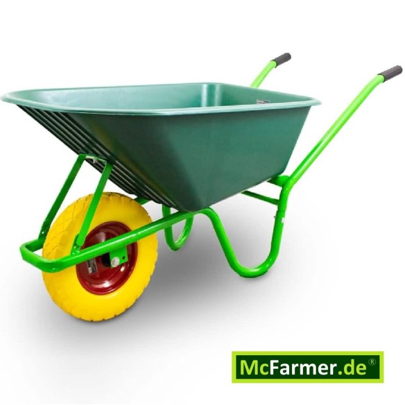 McFARMER-Gartenschubkarre-100-L-gruene-PP-Mulde-pannenfreies-PU-Rad-250kg-1