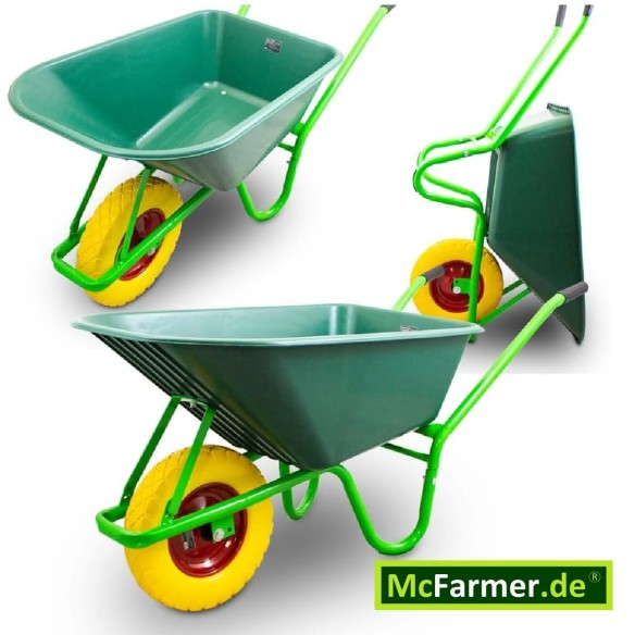 McFARMER-Gartenschubkarre-100-L-gruene-PP-Mulde-pannenfreies-PU-Rad-250kg-2