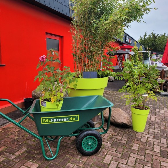 McFARMER-Doppelrad-Profi-Schubkarre-Luftbereift-130-Liter