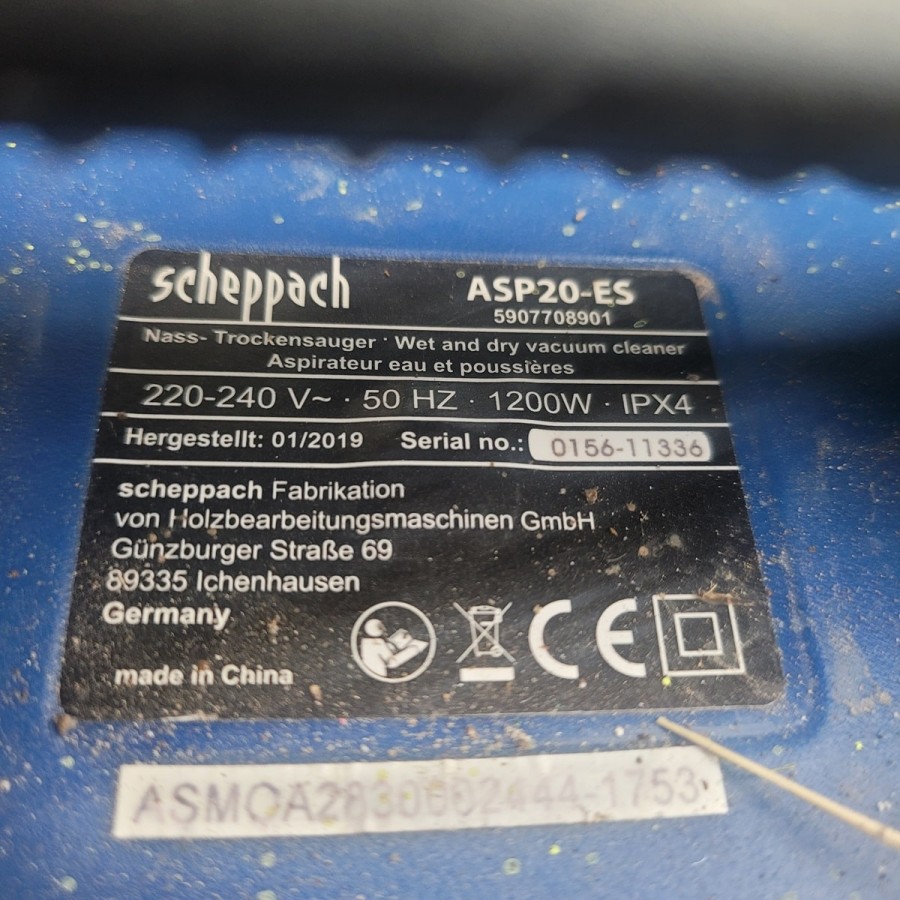 Nass-und-Trockensauger-Scheppach-1200W-20Liter