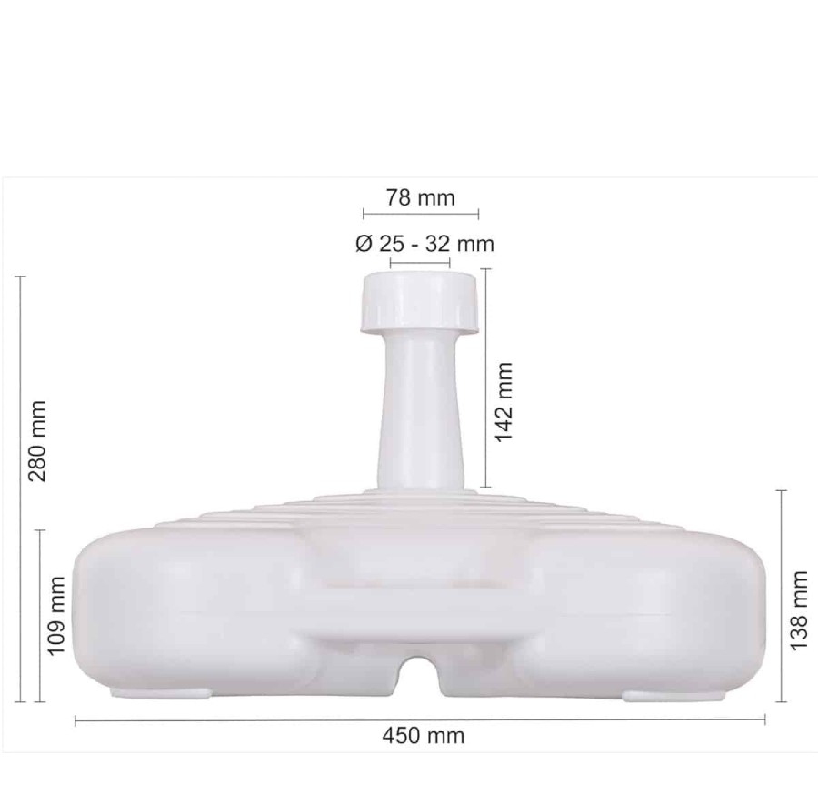 Sonnenschirm-Staender-20-L-weiss-Kunststoff-09-kg-mit-Sand-oder-Wasser-befuellbar-2
