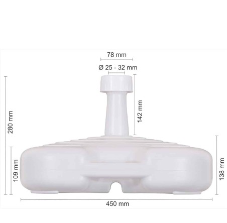 Sonnenschirm-Staender-20-L-weiss-Kunststoff-09-kg-mit-Sand-oder-Wasser-befuellbar-2