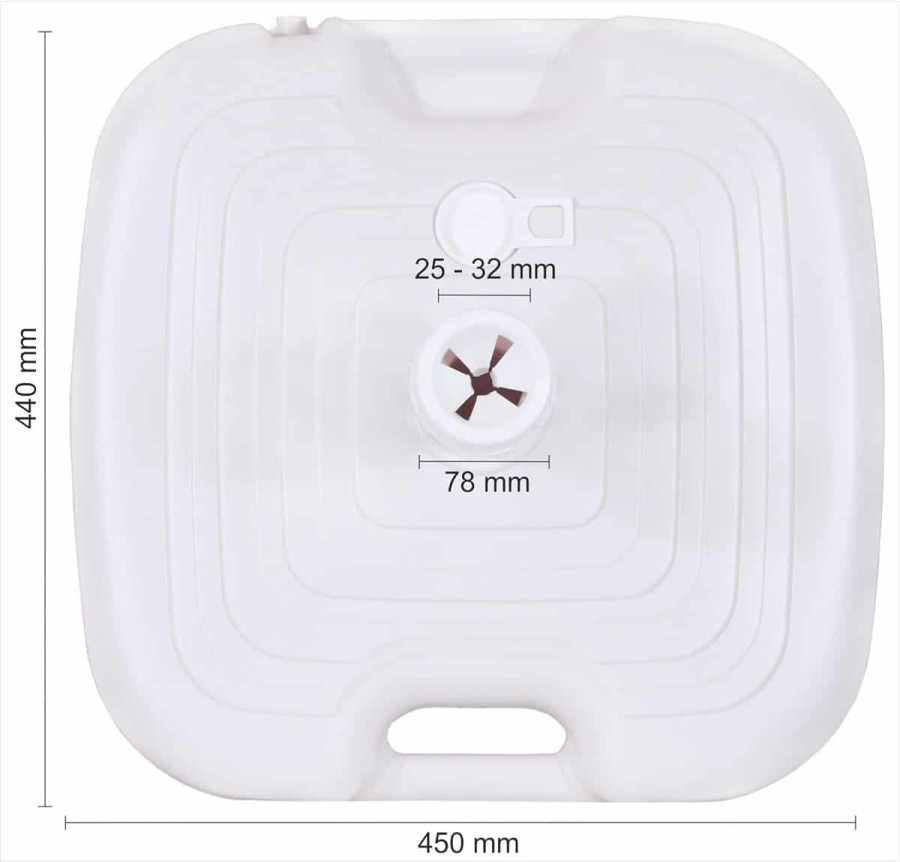 Sonnenschirm-Staender-20-L-weiss-Kunststoff-09-kg-mit-Sand-oder-Wasser-befuellbar-3
