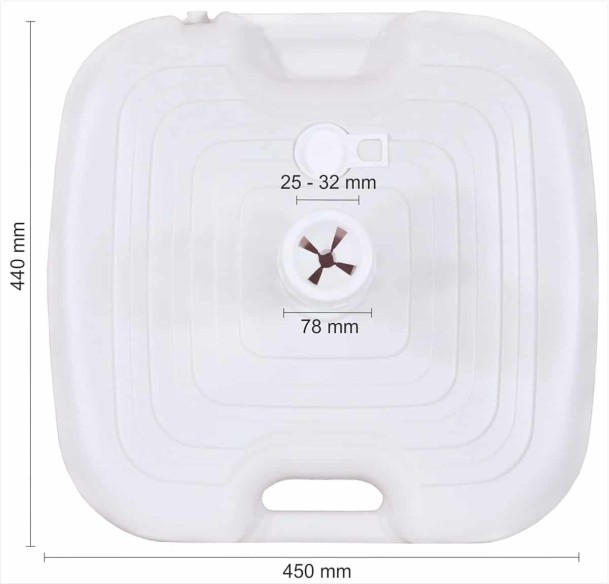 Sonnenschirm-Staender-20-L-weiss-Kunststoff-09-kg-mit-Sand-oder-Wasser-befuellbar-3