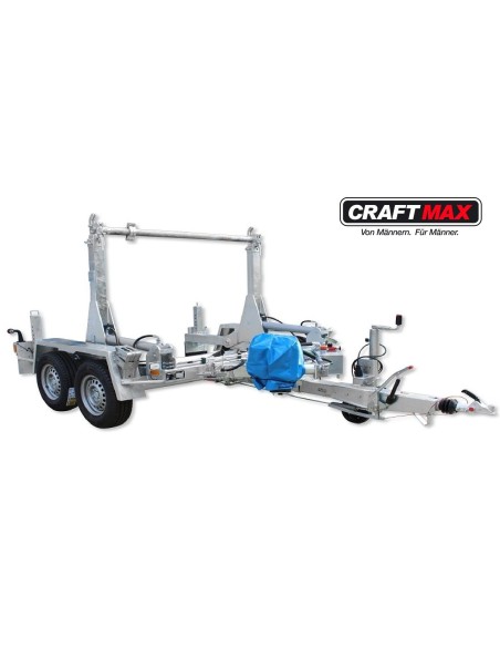 CRAFTMAX-Kabeltrommelransporter-Verlegeanhaenger-3.500Kg