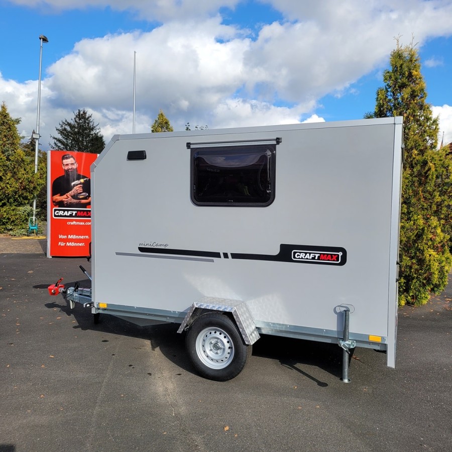 CRAFTMAX-OffRoad-Camping-Anhaenger-1300kg-Einachs-3.00x1.50x1.80m-mit-Klappe-nach-oben-Fenster-Tuer-100kmh-22
