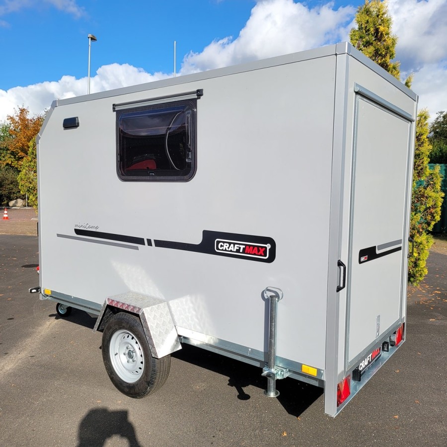 CRAFTMAX-OffRoad-Camping-Anhaenger-1300kg-Einachs-3.00x1.50x1.80m-mit-Klappe-nach-oben-Fenster-Tuer-100kmh-23