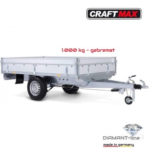 CRAFTMAX-Diamant-line-1000kg-Pritsche-Einachser-gebremst-210x128x35cm