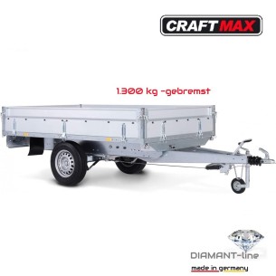 CRAFTMAX-Diamant-line-1300kg-Pritsche-Einachser-gebremst-251x128x35cm