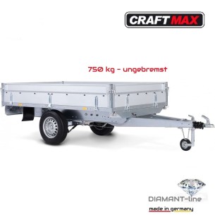 CRAFTMAX-Diamant-line-750kg-Pritsche-Einachser-ungebremst-251x128x35cm
