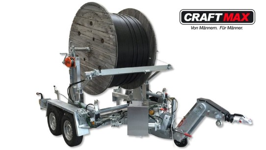 CRAFTMAX-Kabeltrommelransport-und-Verlegeanhaenger-3.500Kg