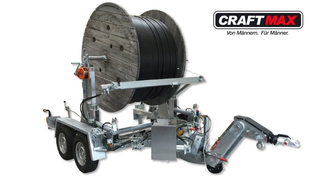 CRAFTMAX-Kabeltrommelransport-und-Verlegeanhaenger-3.500Kg