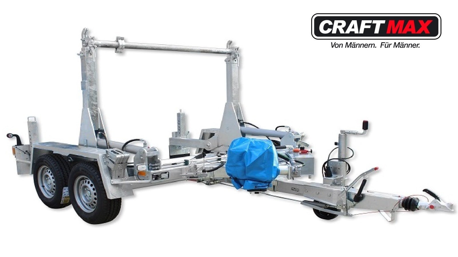 CRAFTMAX-Kabeltrommelransporter-Verlegeanhaenger-3.500Kg
