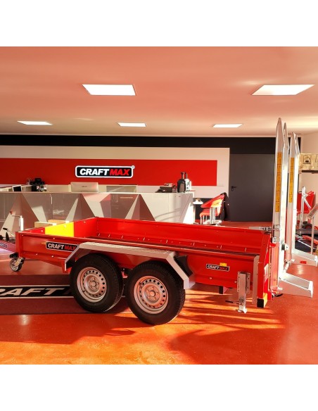 CRAFTMAX-MEGA-Baumaschinentransporter-3000Kg-Schaufelauflage-schwenkbaren-Auffahrrampen-2730kg-Nutzlast-5