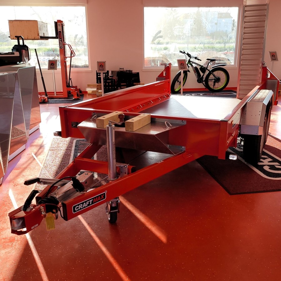 CRAFTMAX-MEGA-Baumaschinentransporter-3000Kg-Schaufelauflage-schwenkbaren-Auffahrrampen-2730kg-Nutzlast-14