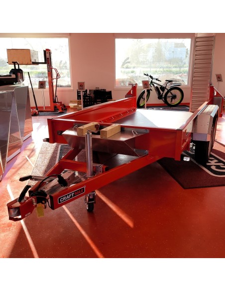 CRAFTMAX-MEGA-Baumaschinentransporter-3000Kg-Schaufelauflage-schwenkbaren-Auffahrrampen-2730kg-Nutzlast-14