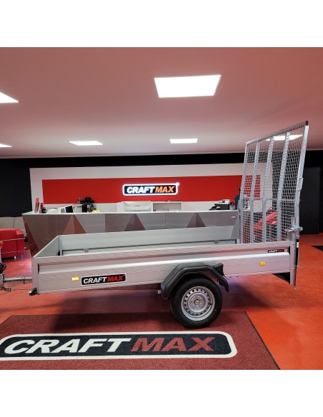 CRAFTMAX-KLAPPFIX-Kastenanhaenger-1300-Kg-ALU-Bordwaende-Stahlgitterheckklappe-Auffahrrampe-3000x1550x350mm-1