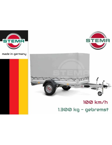 STEMA-Titelfoto-ALU-STL-1300-O2-13-25-13.1-Kastenanhaenger-1300kg-mit-Hochplane-gebremst