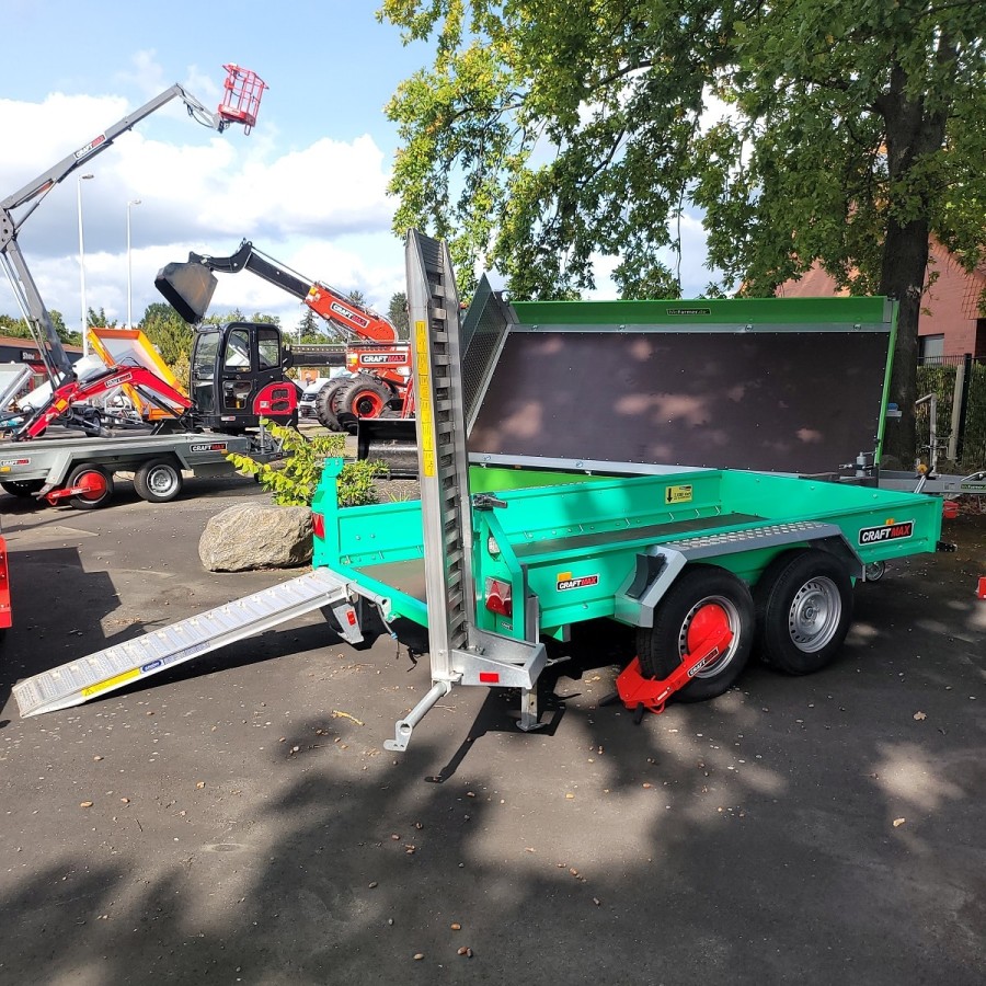 BAUMA-3000-Baumaschinen-Transporter-3.06x1.60x0.30m-Schaufelauflage-3