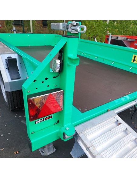 BAUMA-3000kg-Baumaschinen-Transporter-3.06x1.60x0.30m-Schaufelauflage-5