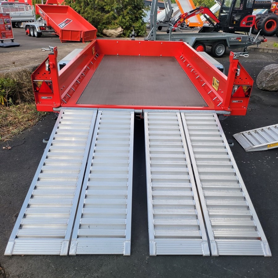 CRAFTMAX-MEGA-Baumaschinentransporter-3000Kg-Schaufelauflage-schwenkbaren-Auffahrrampen-2730kg-Nutzlast-21
