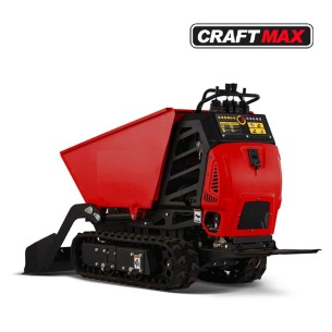 CRAFTMAX-Minidumper-Raupendumper-15-PS-mit-hydraulischer-Selbstladeschaufel-Fahrerplattform-Kettenantrieb-und-hydraulischer-Kipp 2