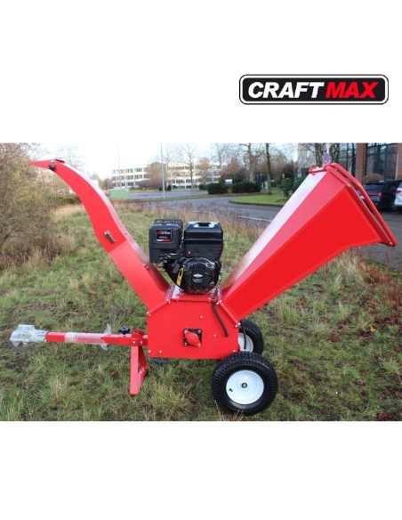 CRAFTMAX-Profi-HaeckslerSchredder-fuer-Weich-und-Hartholz-15-PS-Benzinmotor-3