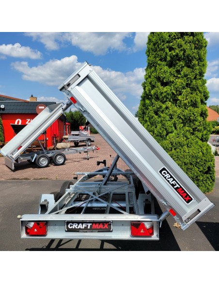 CRAFTMAX-BOSS-Dreiseitenkipper-2.600Kg-ALU-Bordwaende-Stahlboden-pumpless-Hydraulik-Akku-Schrauber-306x175x30cm-15