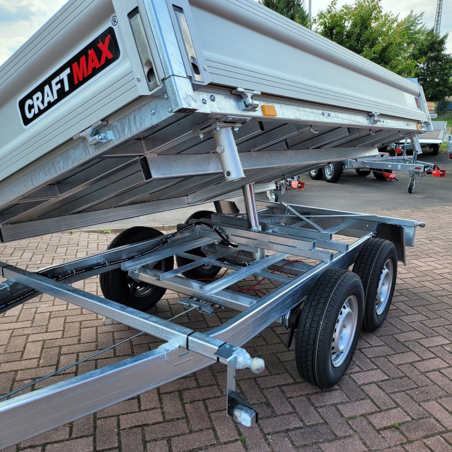 CRAFTMAX-BOSS-Dreiseitenkipper-2.600Kg-ALU-Bordwaende-Stahlboden-pumpless-Hydraulik-Akku-Schrauber-306x175x30cm-10