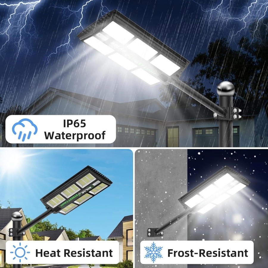CRAFTMAX-1200W-Solar-Strassenlampe-Flutlicht-6500K-1170-LEDs-Solarlampe-mit-Bewegungsmelder-Fernbedienung-2