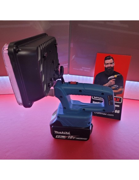 90-Watt-LED-Scheinwerfer-Weitstrahler-Baustrahler-Lichtstrom-5400-Lumen-passend-fuer-MAKITA-18V-Lithium-Ionen-Akkus-9