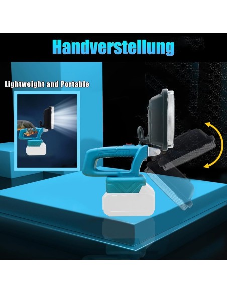 90-Watt-LED-Scheinwerfer-Weitstrahler-Baustrahler-Lichtstrom-5400-Lumen-passend-fuer-MAKITA-18V-Lithium-Ionen-Akkus-2