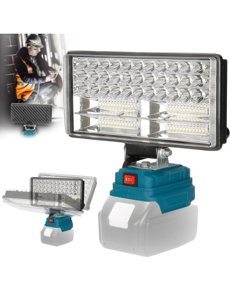 100-Watt-LED-Scheinwerfer-Weitstrahler-Baustrahler-Lichtstrom-8000-Lumen-passend-fuer-MAKITA-18V-Lithium-Ionen-Akkus-1