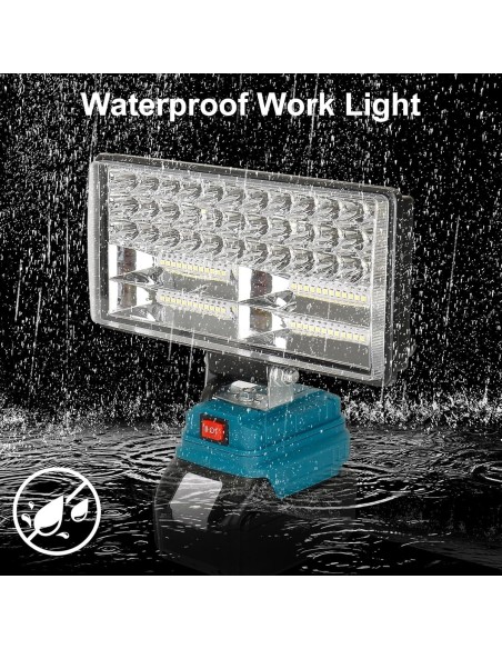 100-Watt-LED-Scheinwerfer-Weitstrahler-Baustrahler-Lichtstrom-8000-Lumen-passend-fuer-MAKITA-18V-Lithium-Ionen-Akkus-6